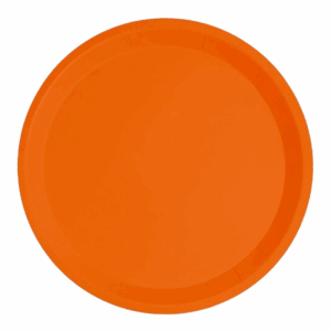 Platos Biodegradables Naranjas de Cartón 20,5cm