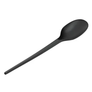 Cucharas Compostables CPLA Negras 18cm